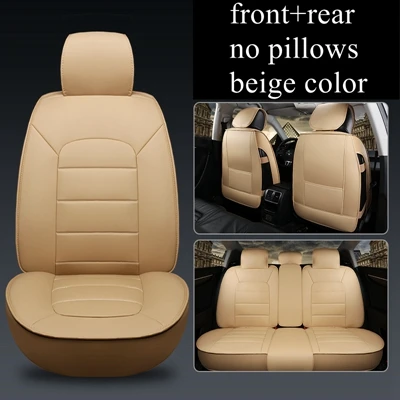 DINGDIAN 5 мест Авто сиденья Крышка подходит Renault Latitude/Clio символ/Kadjar/Fluence/Seat Ibiza/Exeo/IBL/Toledo/Arona/IBX - Название цвета: 5seats beige