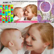 Diy фото на заказ, алмазная живопись, круглые стразы, алмазная вышивка, вышивка крестом, Полный бриллиантовый рисунок Рождество подарок