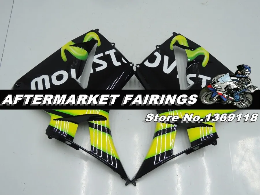 Для Honda Black MOVISTAR CBR600RR 03 04 подходит гарантия мотоциклов Обтекатели комплект 2003 2004