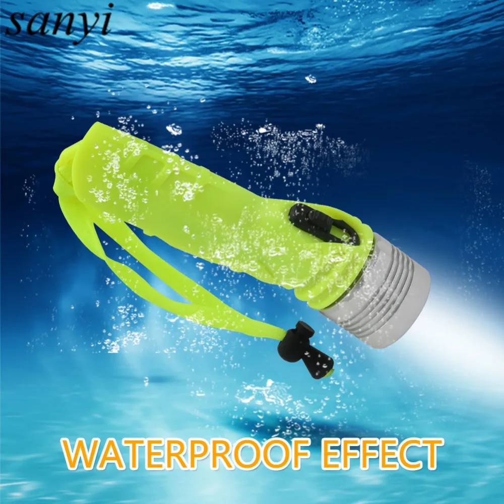 4*AA Battery Waterproof LED Flashlight Lantern Torch Underwater Dive