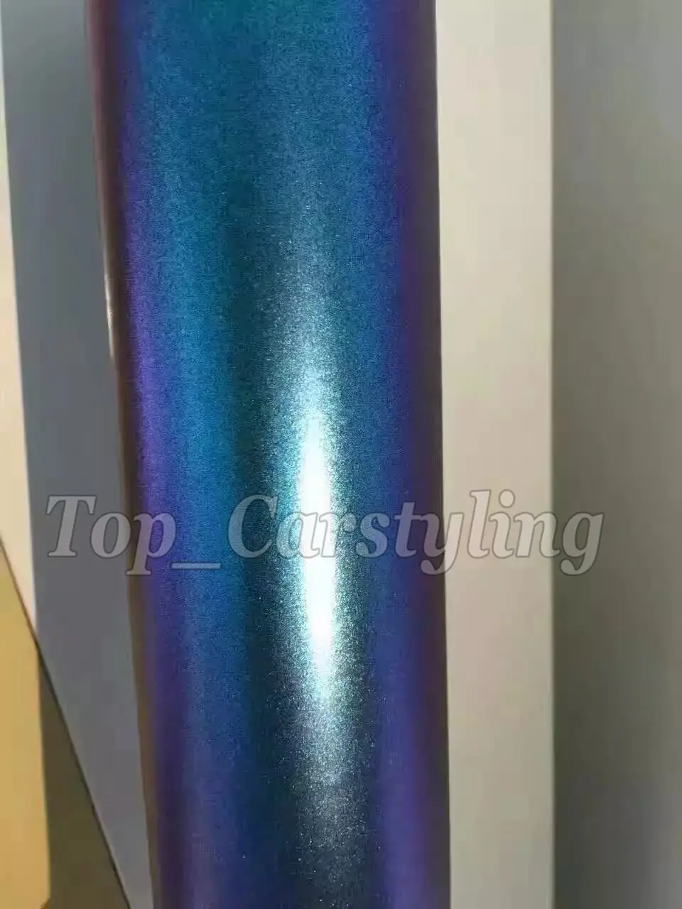 blue to purple flip flop satin chameleon matte car wrapping film APA (2)