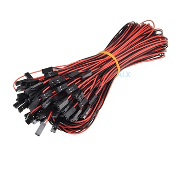 

50PCS 2PIN DUPONT LINE female to female PITCH 2.54MM 70CM double head 2P JUMPER CABLE WIRE FOR PCB connector 3D Printer