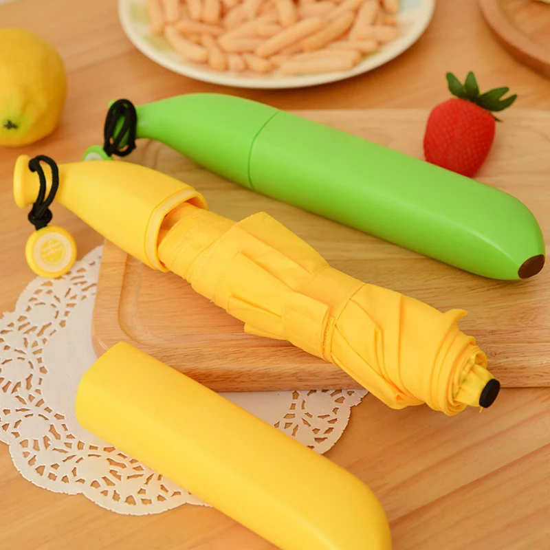 

Banana Paraguas Rain and Parasol Cute Umbrella For Moschino Women As Novelty Kids Gifts Protection Windproof Folding Umbrellas
