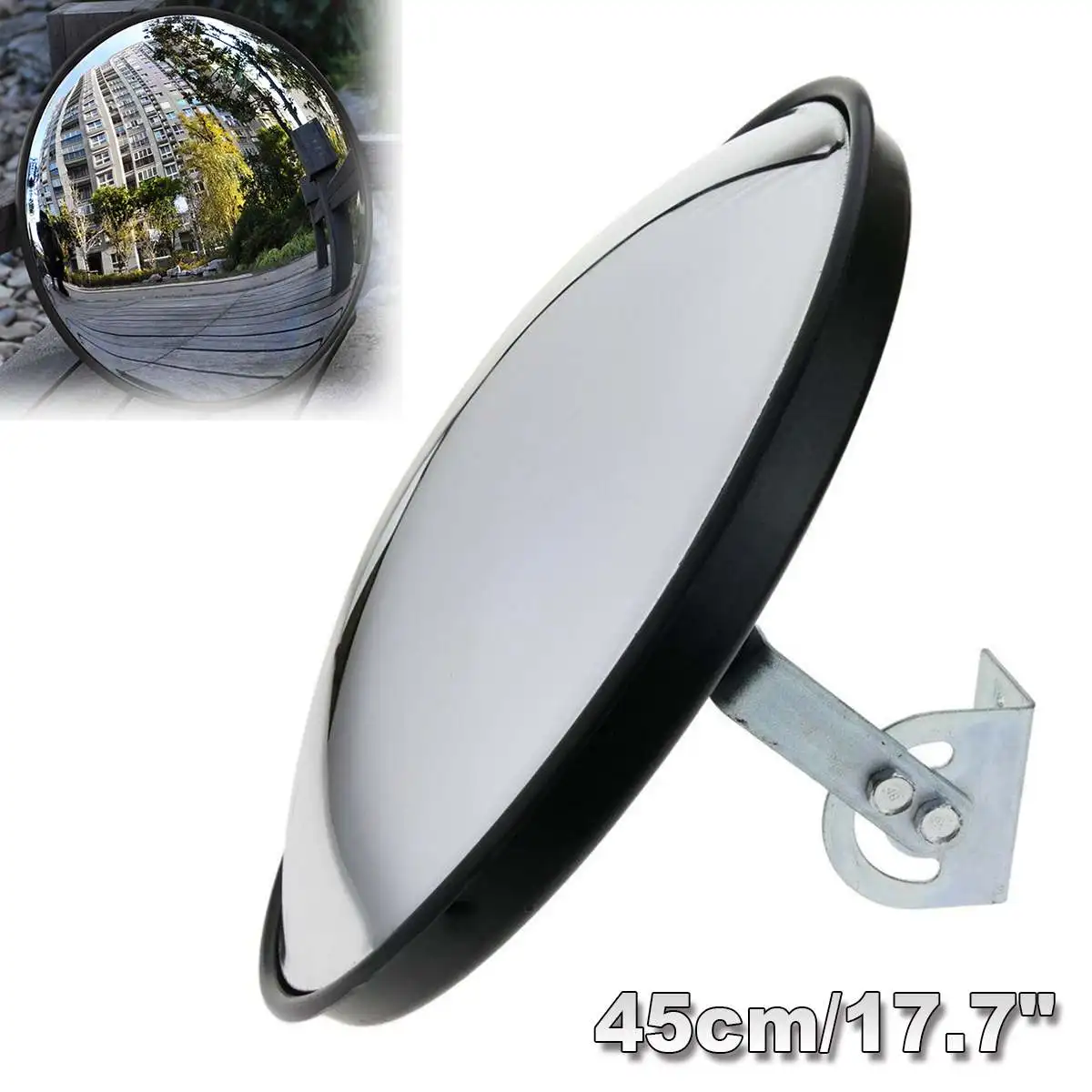 

Road Mirror Traffic Signal 45cm Wide Angle Convex Curved Traffic Signal Indicator Turning Place Mirror