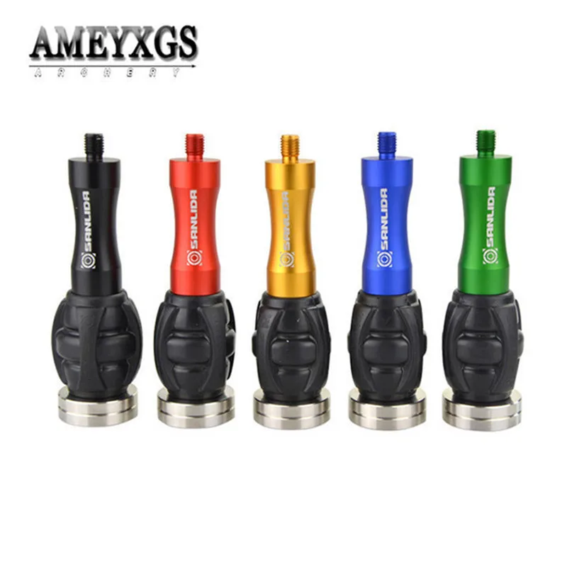 

1pc Compound/Recurve Bow Riser Stabilizer Balance Bar Bow Handle Shock Absorber Rubber Damping Ball For Shooting Accessories