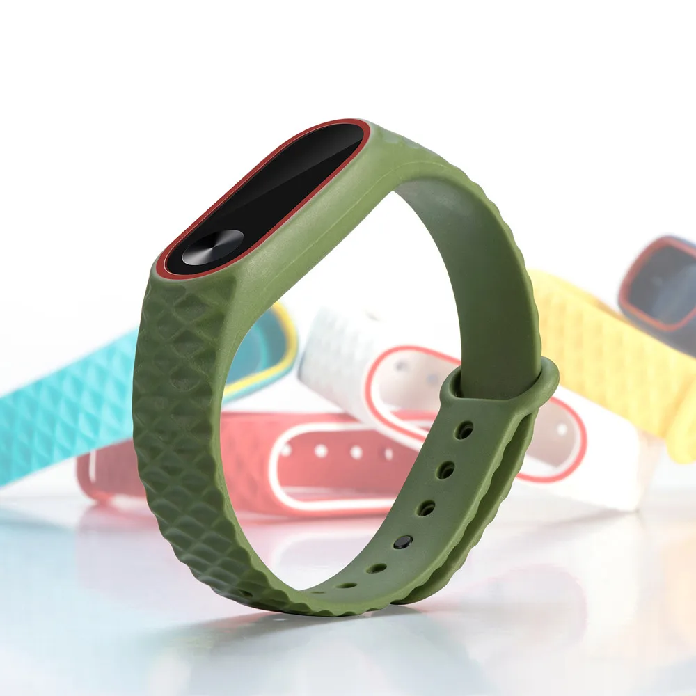 Сменный силиконовый браслет для Xiaomi Mi ремешок на запястье Band 2 оптовый