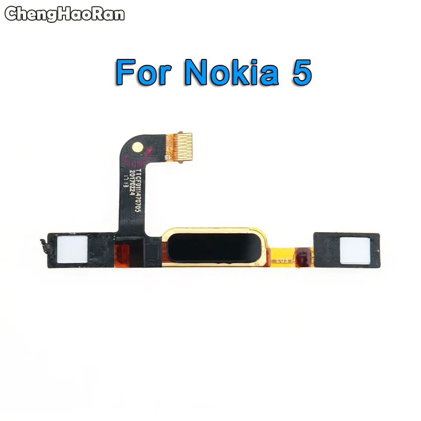 ChengHaoRan для Nokia 5 6 8 Кнопка Домой задняя клавиша Touch ID датчик отпечатков пальцев гибкий кабель, запчасти для ремонта