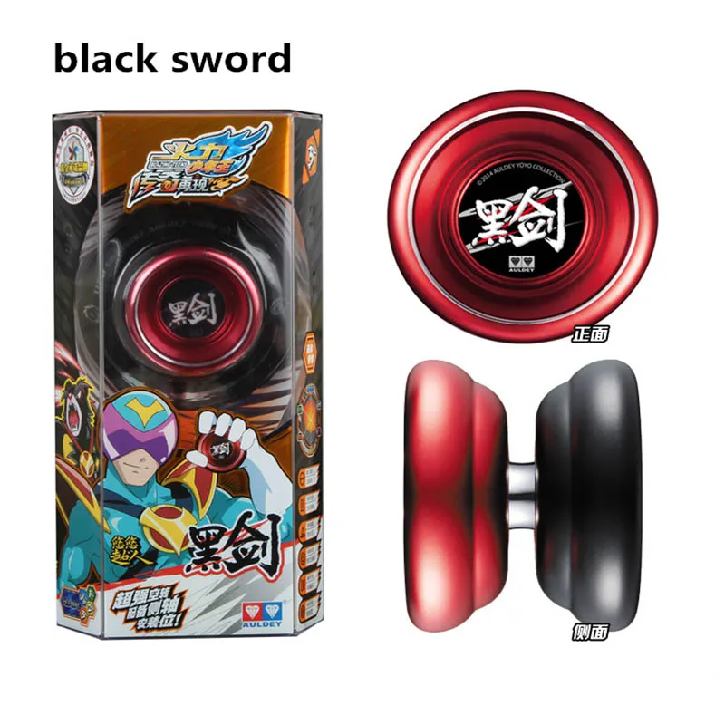 Buy Hot sale auldey black sword yoyo CNC Metal KK