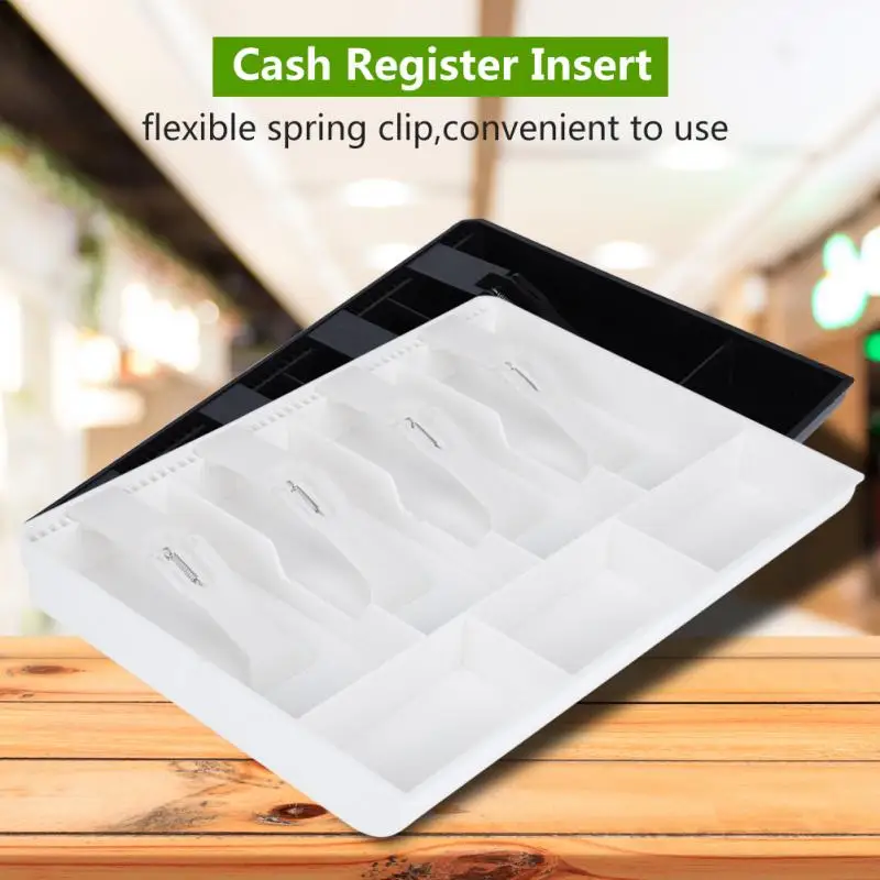Cash Drawer Register Insert Tray Replacement 4 Bills 3 Coins Money