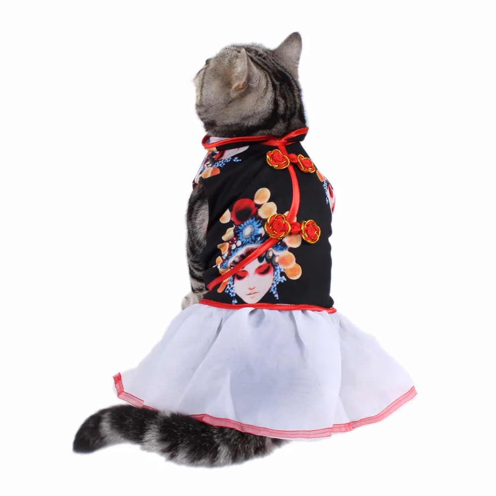 Китайский стиль, маленькая одежда для кошек, костюм, наряды, одежда для домашних животных, одежда для собак, аксессуары для кошек, katten kostuum chat