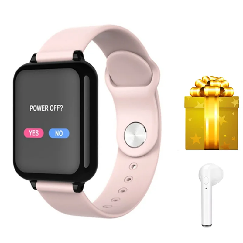 

Sport Smart wristband smart band Heart Rate Monitor Blood Pressure Fitness Tracker men women wearable device with earphone gift