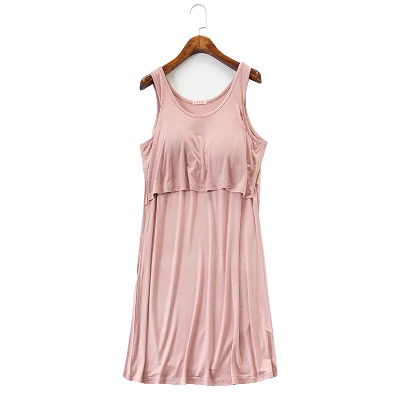 Modal Feeding Vest Dresses Maternity Nurisng Clothes For Pregnant Women