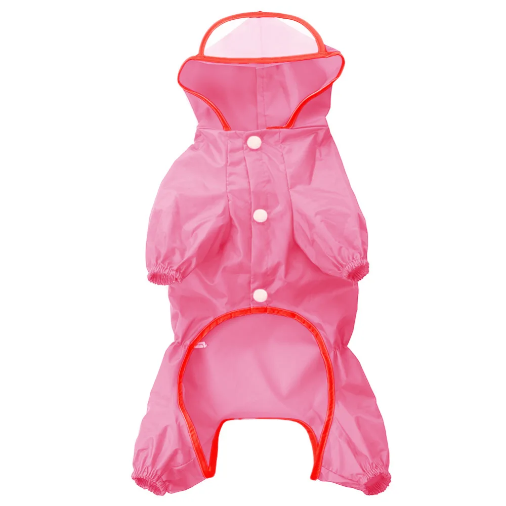Pet Dog Cat Raincoat Hat Puppy Doggy Rain Coat Waterproof Coat Jacket