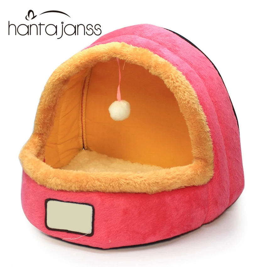High Quality Pet Dog Tent Fleece Solid Cat House Pet Nest Tents Soft Material Kennel Puppy Love Dog Cat Beds House Pet Products