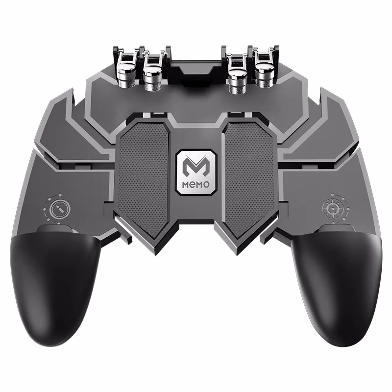 AK66 Six Fingers PUBG Game Controller Gamepad Metal Trigger Shooting Free Fire Gamepad Joystick For IOS Android Mobile Phone AK66 Six Fingers PUBG Game Controller Gamepad Metal Trigger Shooting Free Fire Gamepad Joystick For IOS Android Mobile Phone