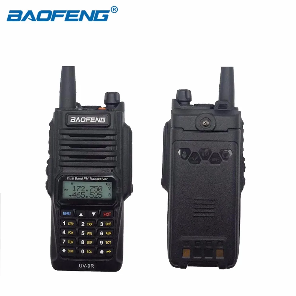 Baofeng UV 9R водонепроницаемый Ham двухстороннее радио UV-9R UHF VHF Двухдиапазонная рация 8 Вт 128CH BF-UV9R Охота fm-радио приемопередатчик