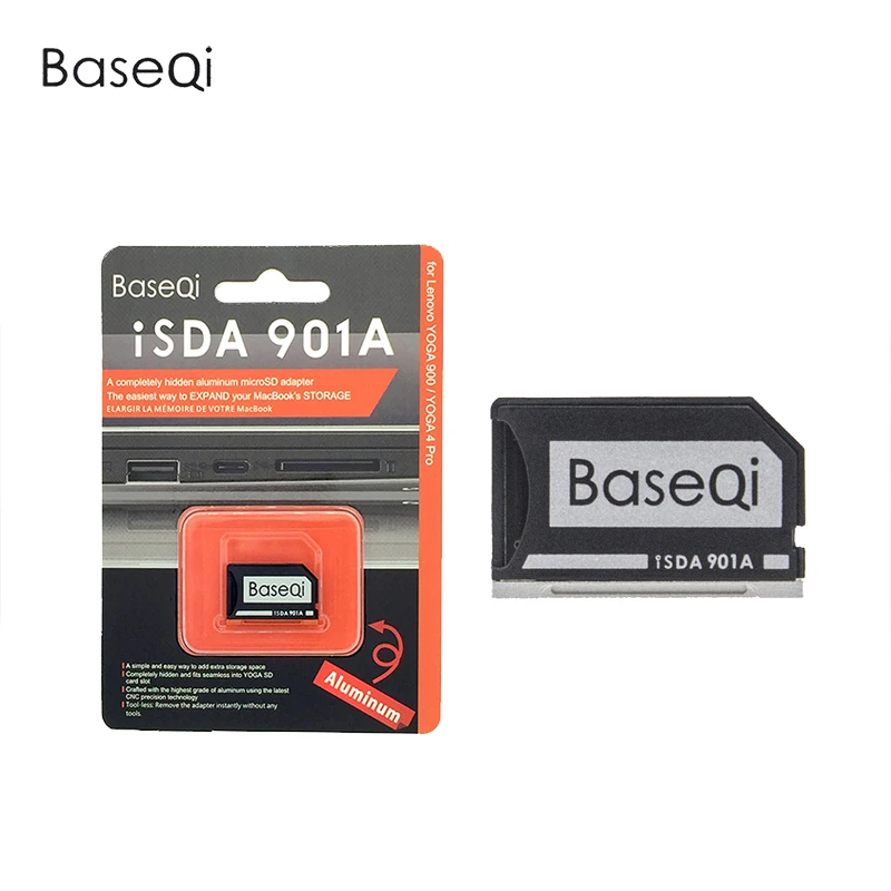 

BaseQi Aluminum Ninja Stealth Drive Mini Drive TF Card Adapter For Lenovo Yoga900/Yoga710/Yoga720/ideapad