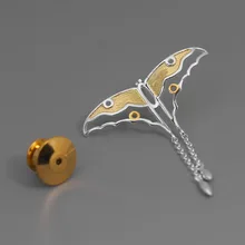 Acecare оригинальная пыль Серебристая бумага кайт полая бабочка брошь женский стиль пальто серебряного цвета воротник