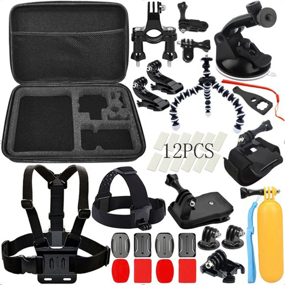 

QQT for GoPro Accessories hero 7 6 Session 5 4 3+ 3 2 1 SJCAM SJ4000 SJ5000 SJ6000 for Xiaomi Yi Sports Camera Accessories
