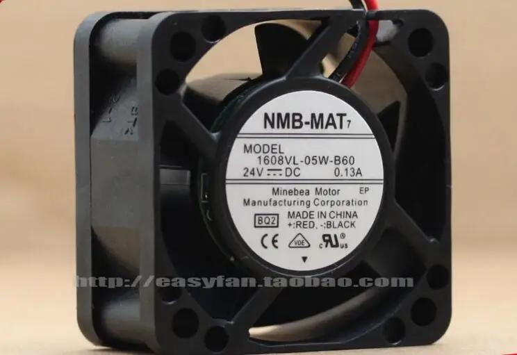 NMB MAT 1608VL 05W B60 BQ2 DC 24V 0.13A 40x40x20 мм вентилятор охлаждения сервера|square fan|server fan40x40x20mm fan |