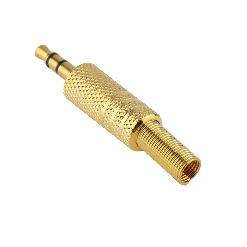 3.5mm 3 Pole Stereo Male Jack Plug Connector Solder Part For Headphone drop shipping on