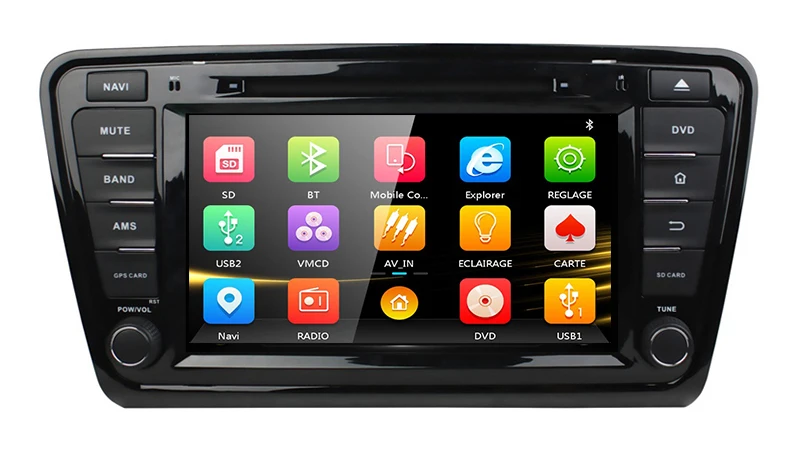 Cheap 8" Car DVD player with GPS navigation,audio Radio stereo,USB/SD AUX BT/TV Canbus,car multimedia headunit for SKODA OCTAVIA 2014 0