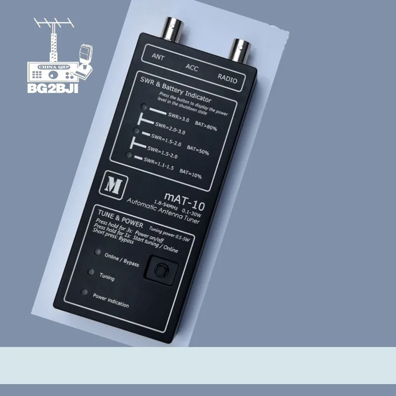 

mAt-10 Automatic Antenna Tuner 1.8-54MHz 0.1-30W For YAESU FT-817/818 QRP Radio