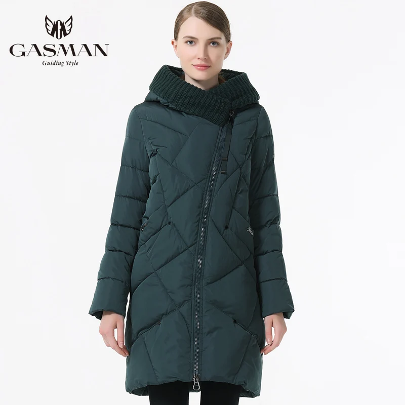 GASMAN Women Down Jacket Parka Brand New 2018 Hooded Overcoat For Women Thickening Bio Down Parka Long Female Plus Size 5XL 6XL
