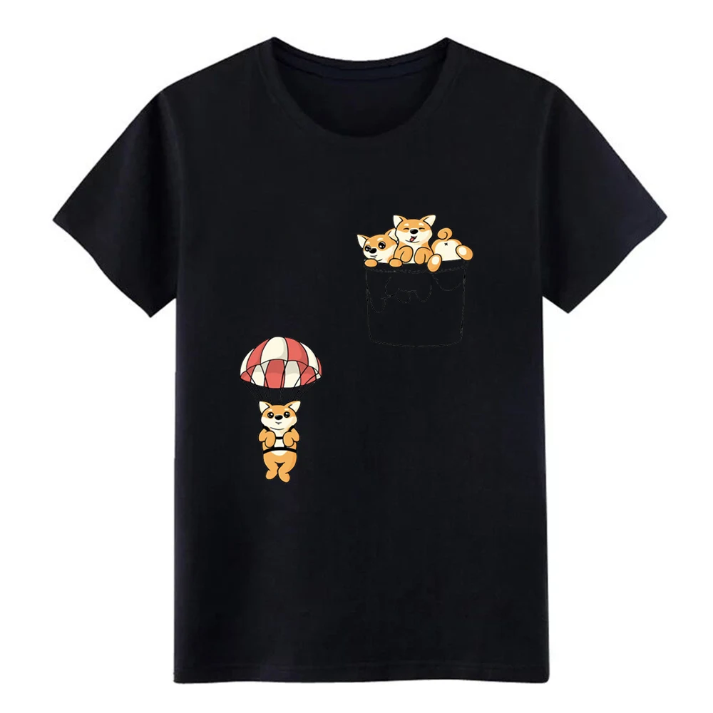 buy cute pocket shi ba inus t shirt Custom 100% cotton Round Collar Novelty Anti Wrinkle Casual Summer Style Pictures shirt