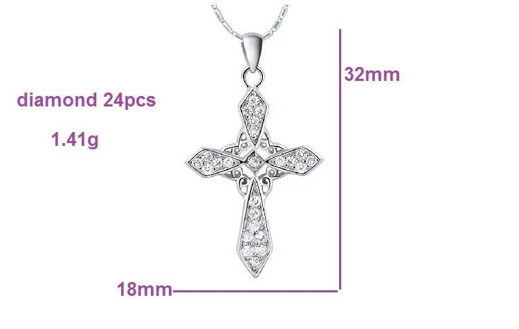 Подвеска в виде Креста для ожерелья серебро Pingentes 49% цепи женские Ожерелье Bijoux