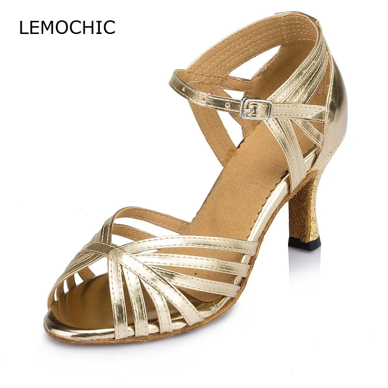 LEMOCHIC comfortable tango samba latin dance shoes suitable for lady