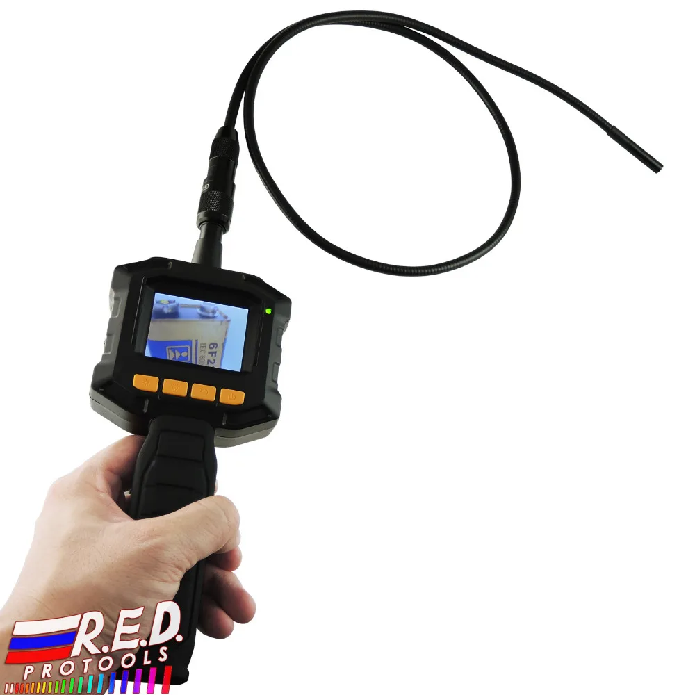 Промышленный 2,3" TFT LCD 8 мм камера видео бороскоп эндоскоп 4 светодиодных светильника AV выход SnakeScope 3FT кабель наблюдения инструмент