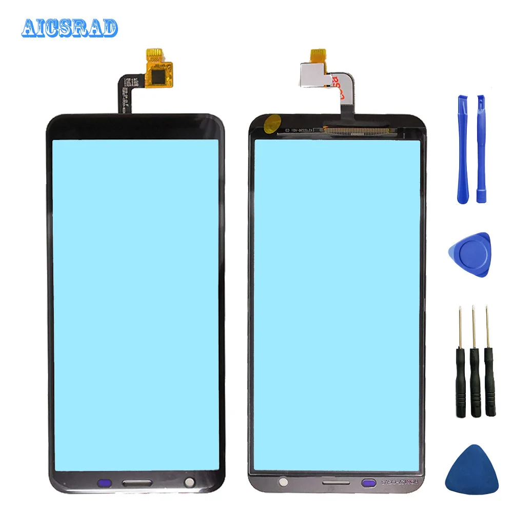 

AICSRAD Touchscreen Panel For oukitel c11 pro Touch Screen Digitizer Phone Panel Repair Front Glass Sensor c11pro c 11 +tools