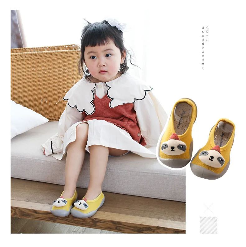 Newborn Boy Girl Anti-slip Socks Baby Anti-skid Soft Socks Baby Socks With Rubber Soles  Toddlers Baby Socks Kids First Walker Warm boy girls First walking slipper Doll head Socks (7)