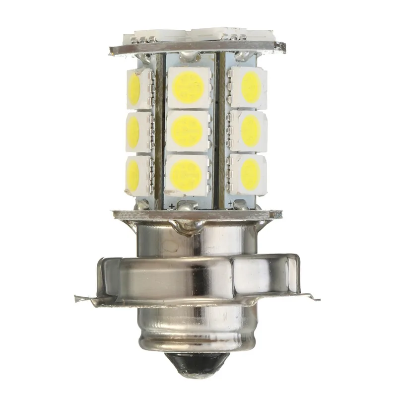 2 шт 12V AC P26 S 24 SMD светодиодный белый автомобиль мотоцикл лампы для передних фар лампа