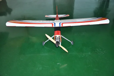 Falcon Trainer 20cc Gasoline RC Airplane Balsa Wood Plane Model Aircraft for Trainer title=