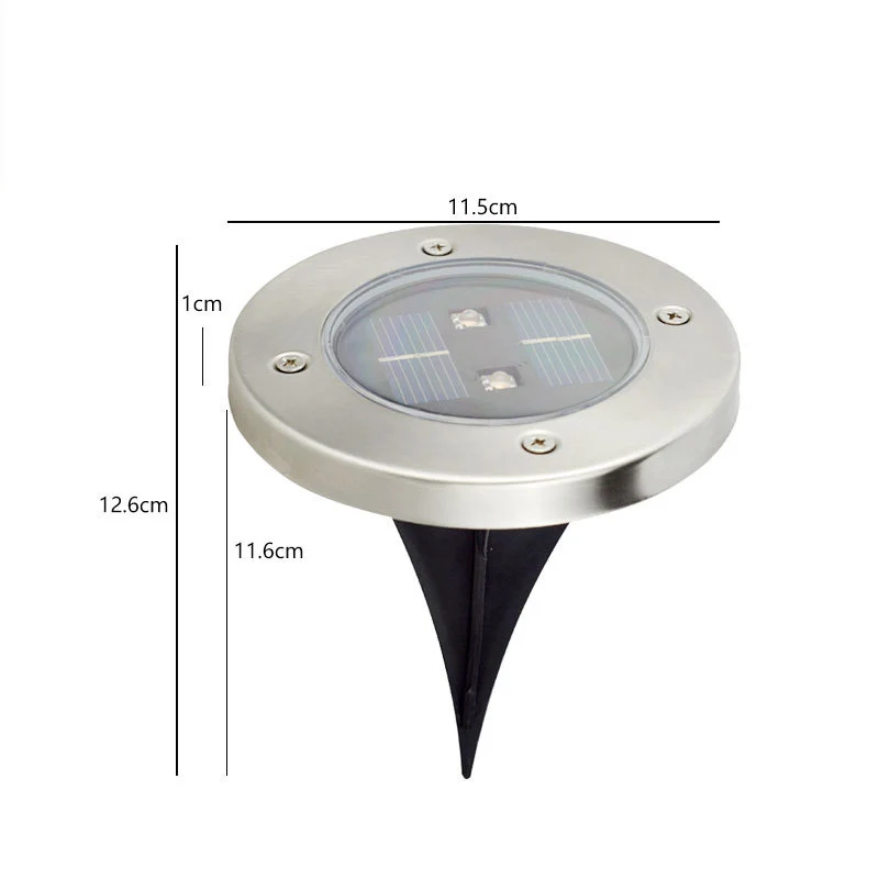 4 шт./лот 4led/8led Круговое освещение для лужайки на солнечной батарее наружное водонепроницаемое подземное освещение для лужайки на солнечной батарее для сада