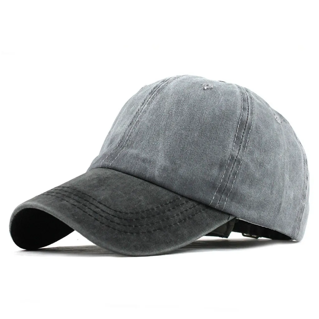 

JAYCOSIN Unisex Outdoor Cotton High Quality Solid Color Hat Men Baseball Caps Adjustable Hats For Women