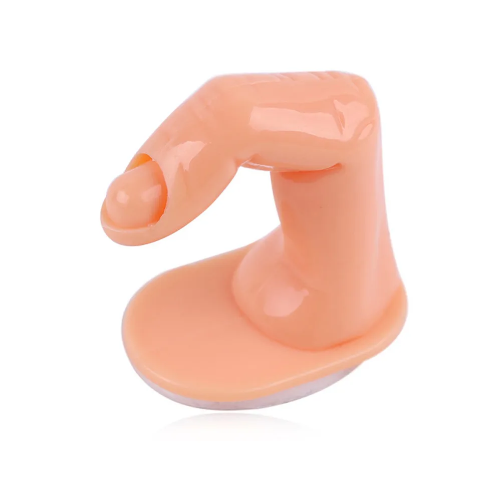 

5Pcs Plastic Fake Finger Model Practice Training Nail Art False Tips Display Tool Flexible Soft Finger For Nail With Fingernail