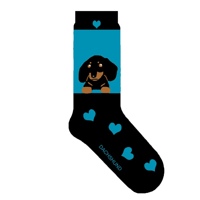 

dachshund puppies gift cute socks for women dachshund dog lover present unisex kawaii sausage dog doggie wiener 50pair/lot U-X73