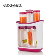 Соковыжималка станция для Хранения Детского Питания органические Контейнеры Для Хранения Детского Питания Набор фруктового пюре упаковочная машина+ 10 шт. сумка