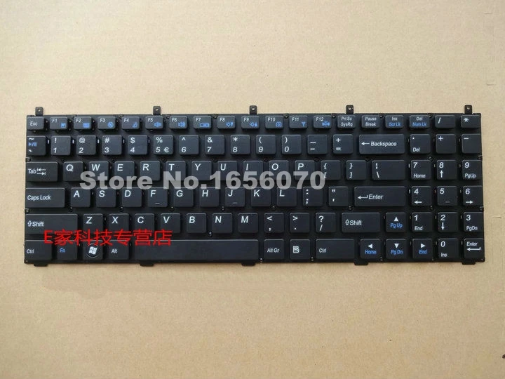 

Genuine New Laptop replacement keyboard for Clevo P150HM P170HM P151EM W150HRM W170ER US black without backlit