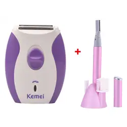 Kemei электроэпилятор женский удаление волос на лице Для женщин леди бритвенный бритва эпилятор для лица, тела бикини Depilador депиляция