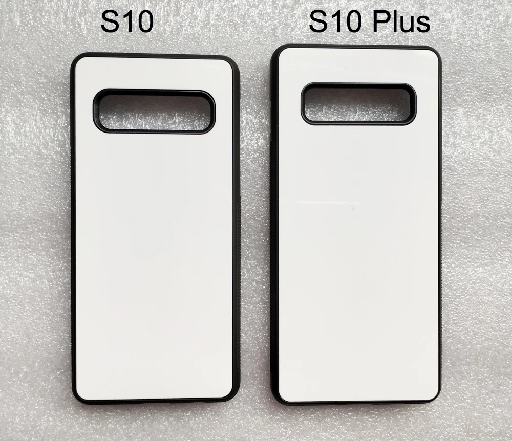 

For Samsung S10 / S10 Plus / S10 Lite 2d Rubber TPU case Sublimation print case + blank metal aluminium plate 5 pieces/ lot