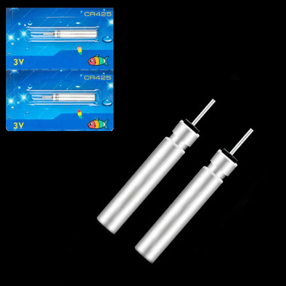 Ходячая рыба поплавок аккумуляторная батарея CR425 USB зарядное устройство для электронных поплавки батареи Аксессуары для ночной рыбалки - Цвет: Only 2 Batteries