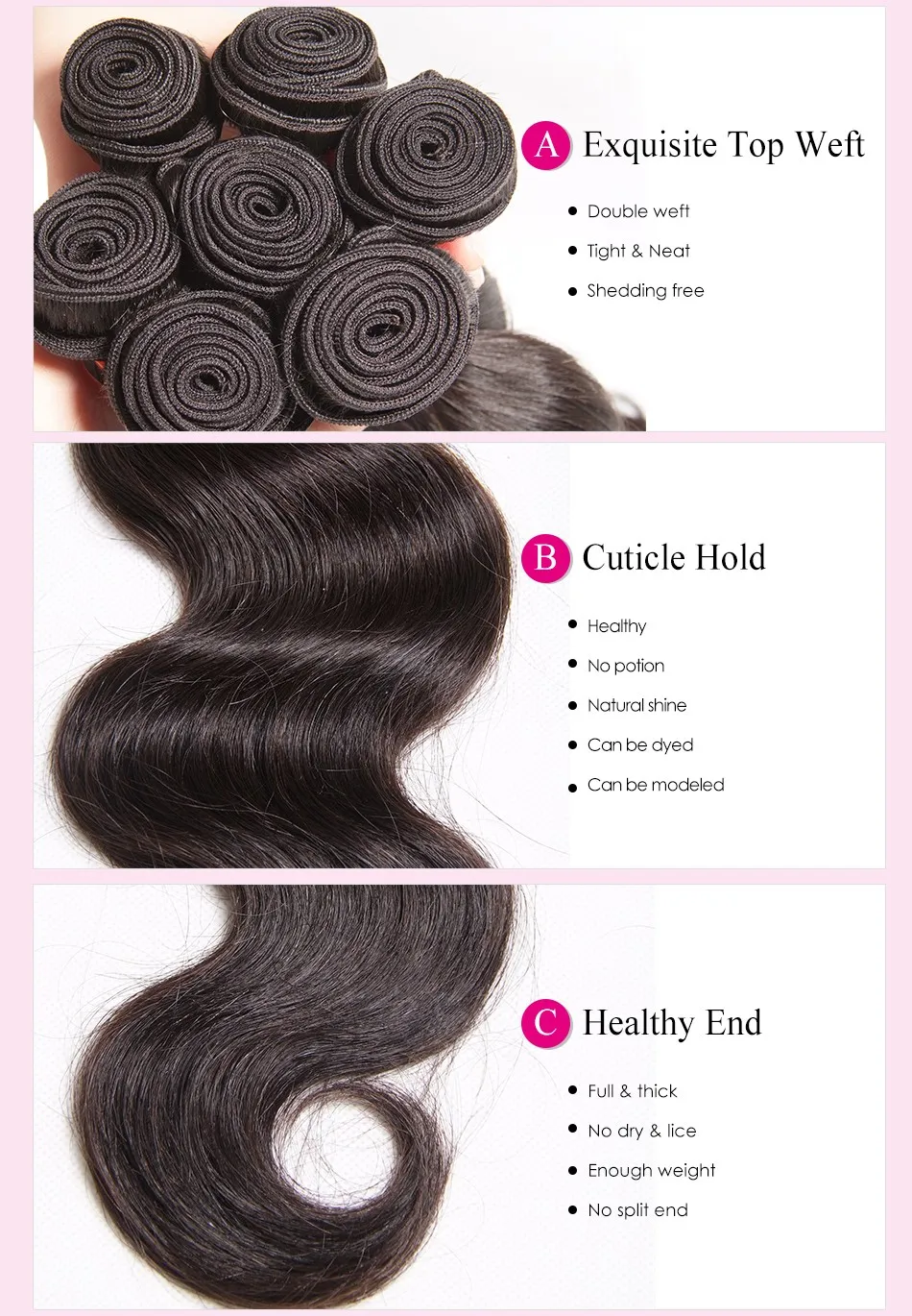 Волосы UNICE пучки малазийские тела волна 4 пучки завитые здоровые волосы натуральный цвет человеческие волосы соткут 8-30 дюймов
