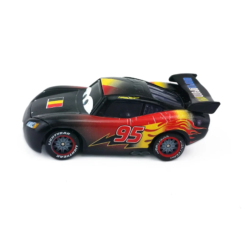 Disney «Тачки» № 95 Lightning Mcqueen Бельгия узор металл литья под давлением игрушечный автомобиль 1:55 Свободные Фирменная Новинка и