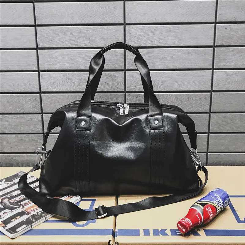 

Brand Fashion Large Weekend Duffel Bag Large PU Leather Business Men's Travel Bag Popular Design Duffle Overnight Bags Women New
