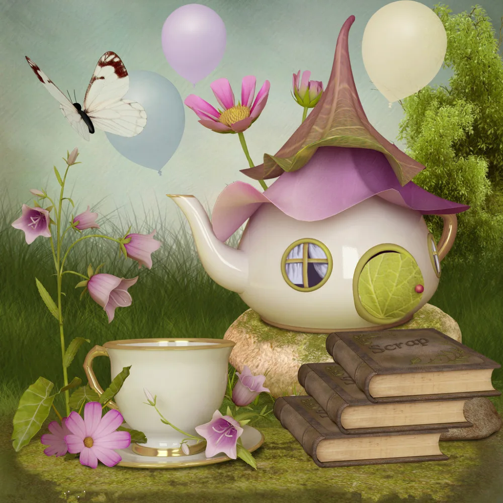 

SHENGYONGBAO Art Cloth Custom Photography Backdrops Prop Digital Printed Fairy tale theme Photo Studio Background NTHU-430