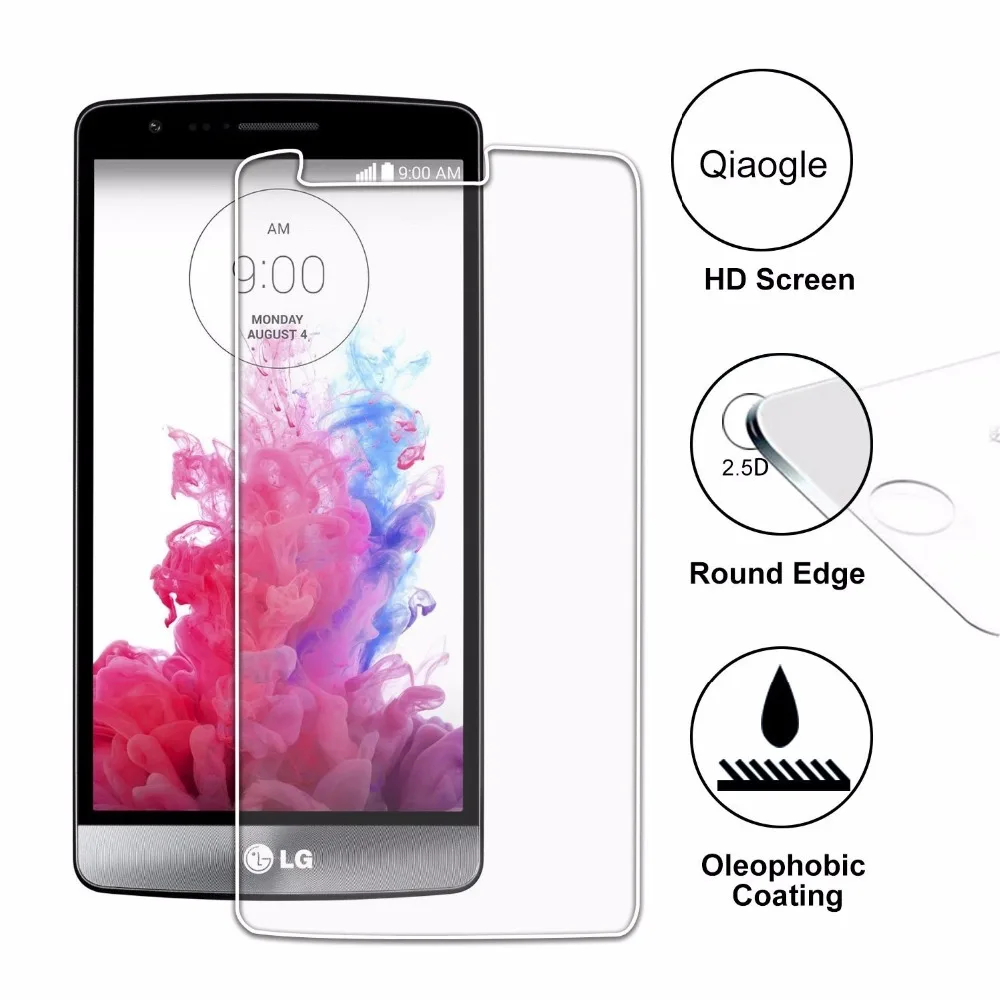 

0.26mm HD Premium Tempered Glass For LG G3S G3 S Beat Mini D722 D724 D725 D728 Anti-Explosion Screen Protector Protective Film